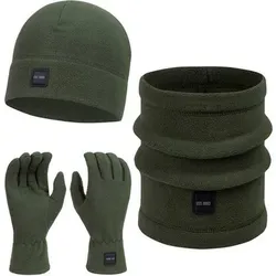 INDICODE Set Mütze Schal Handschuhe INGjert, Größe OS in Grün Grün