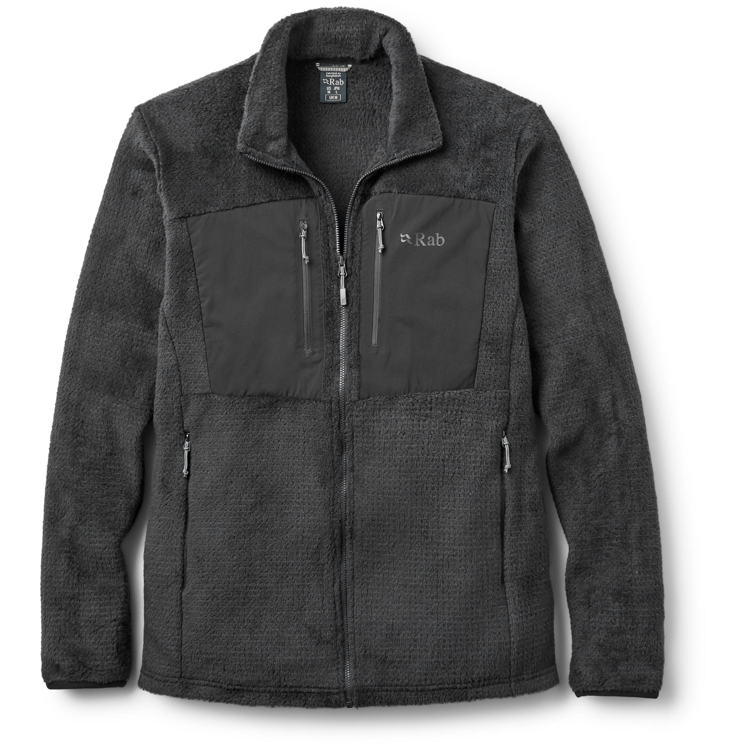 Rab Granitic Herren Fleecejacke schwarz Größe XL Camping Atmungsaktiv