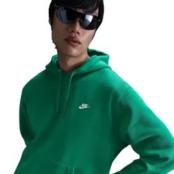 NIKE Club Fleece-Hoodie Herren 324 - stadium green/stadium green/white L