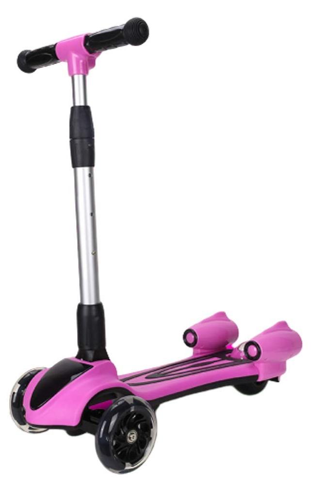Solidchoice - Faltbarer Kinderscooter mit LED-Rädern und verstellbarer Höhe