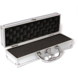 PeakTech Transportkoffer P 7250, abschließbar, aus Aluminium, mit Schaumstoff, wasserabweisend, 29,8 x 7 x 9cm