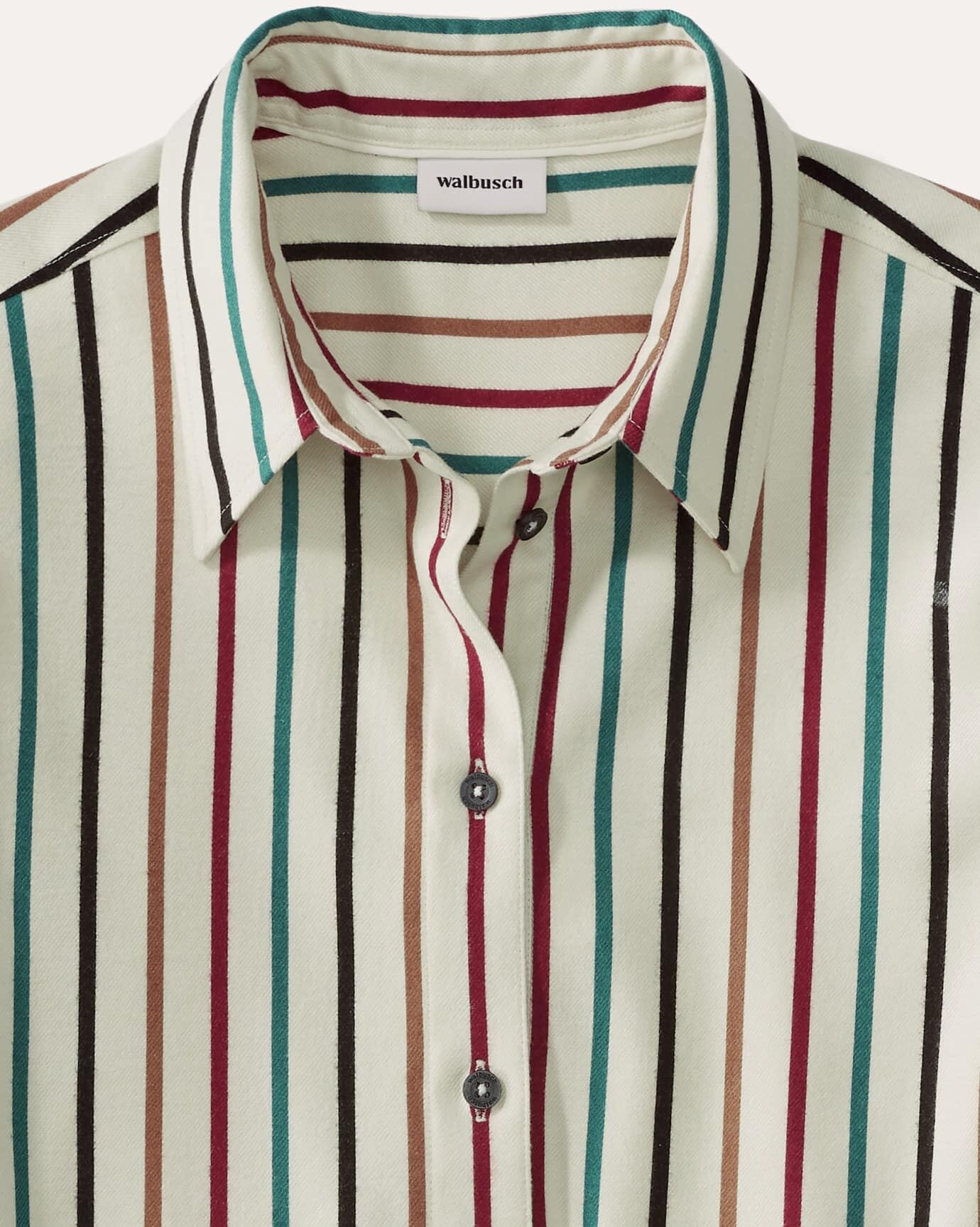 Walbusch Soft-Flanell Polo-Bluse, , Farbe Weiß, 44, modischer Schnitt bequem, da elastisch Damen