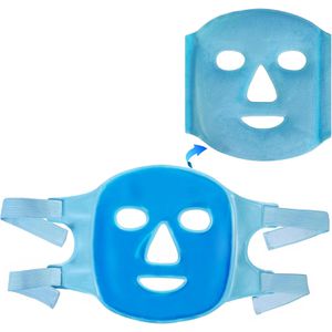 ICEHOF Kühlmaske Gesichtsmaske, für Augen und Gesicht, blau