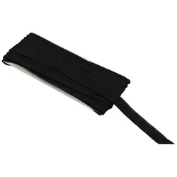 buttinette Baumwoll-Paspelband, schwarz, 2,7 mm Ø, 5 m
