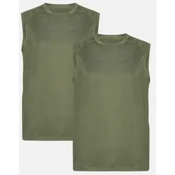 SUSTAIN SPORT TANK TOP - 2-Pack - Olivgrün - 2XL