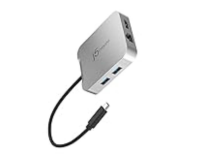 j5create Hub USB C Chromebook Certified HDMI 4K60, PD 100W, 2X USB-A