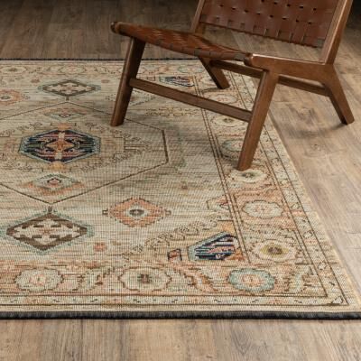 Style Haven Landon Traditional Medallion Wool Blend Area Rug