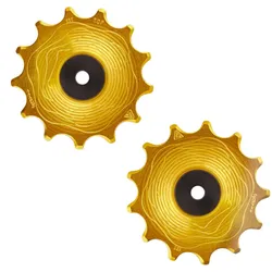 ALUGEAR Schaltwerkröllchen Aero Set 13/13 Zähne | gold