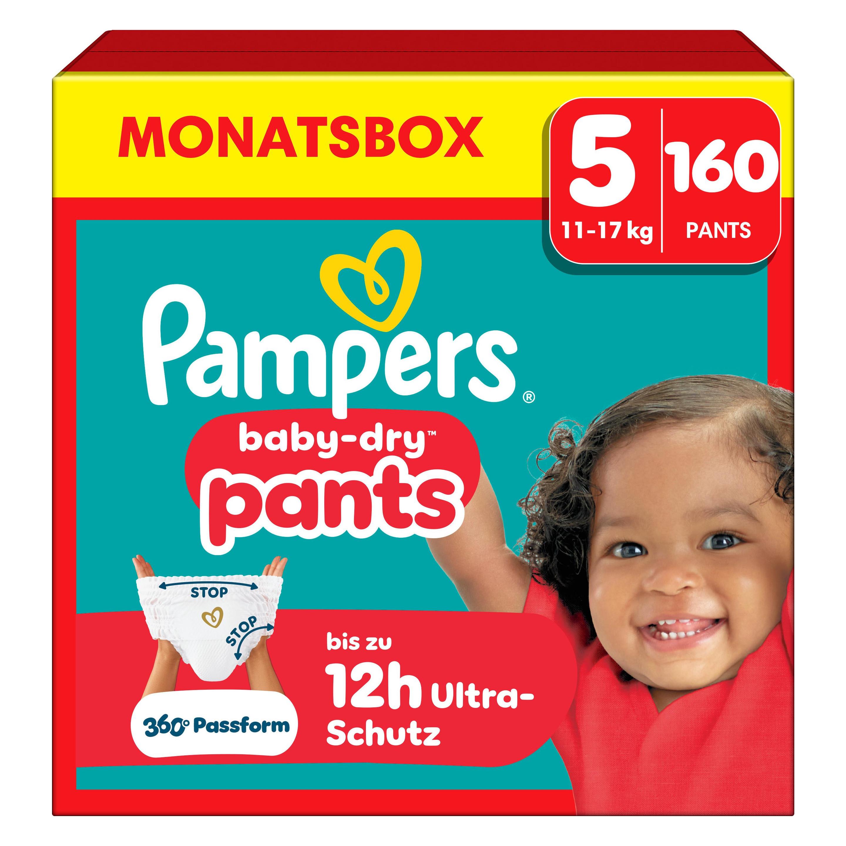 Pampers Baby-Dry Pants (Gr. 5, Monatsbox, 160 Stk.) (8006540711781)