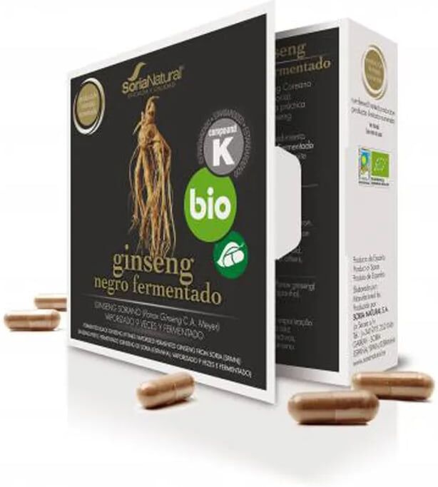 Soria Natural GINSENG NEGRO FERMENTADO BIO 24 Vcaps