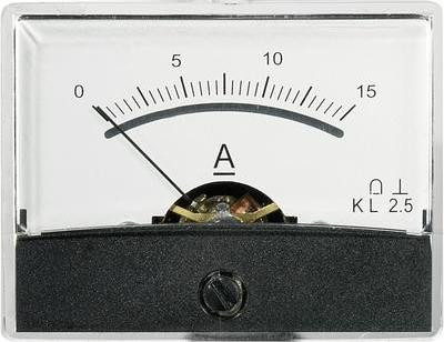 Voltcraft AM-60X46/15A/DC Inbouwmeetinstrument met roterende spoel, 15A