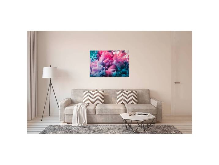 Impression sur toile Colored Smoke Polyester PVC / Épicéa Mauve 90 x 60cm