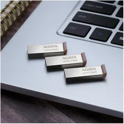 Adata MEMORY DRIVE FLASH USB3.2 256G/UR350-256G-RSR/BK (256 GB, USB-A), USB Stick, Schwarz, Silber