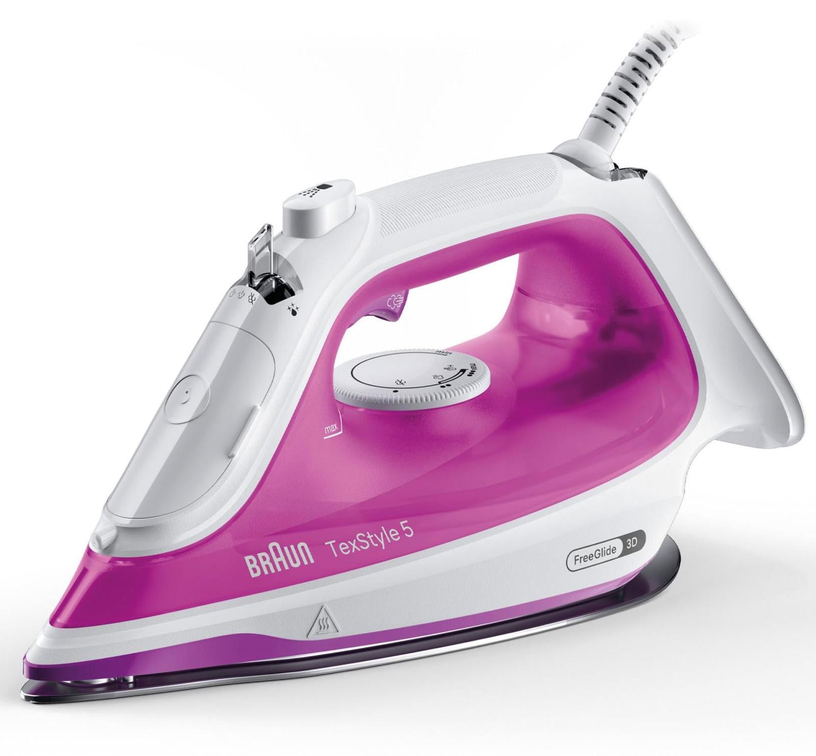 Braun TexStyle 5 SI5225 Dampstrijkijzer in polyurethanwit en violet