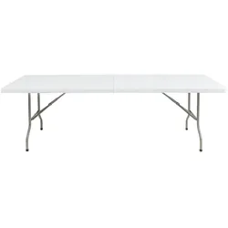 Bolero rechteckiger Klapptisch weiß 244cm