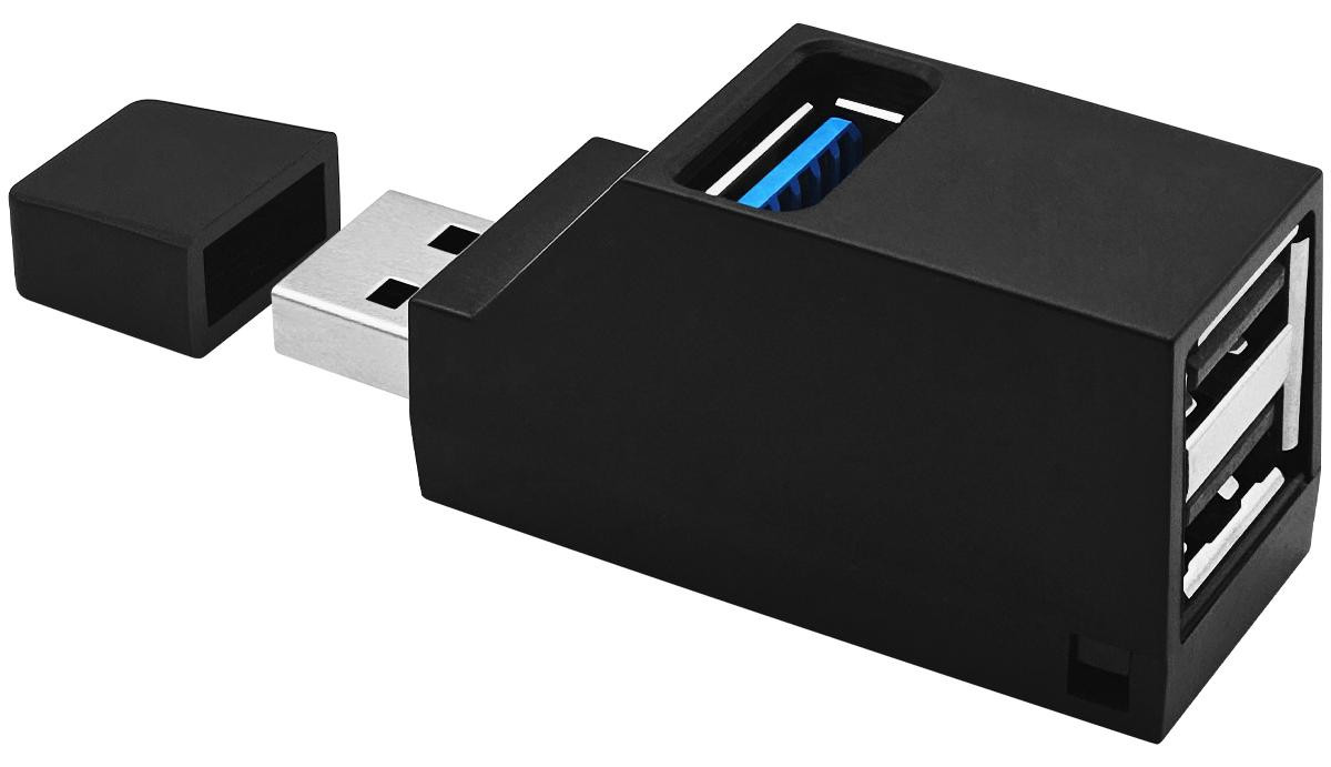 VLTG USB Splitter 3 poorten - Compacte USB Hub 3.0 / 2.0 - Zwart