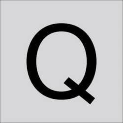 RZB 99221.013.Q Buchstabe Q 60 mm 1 St.
