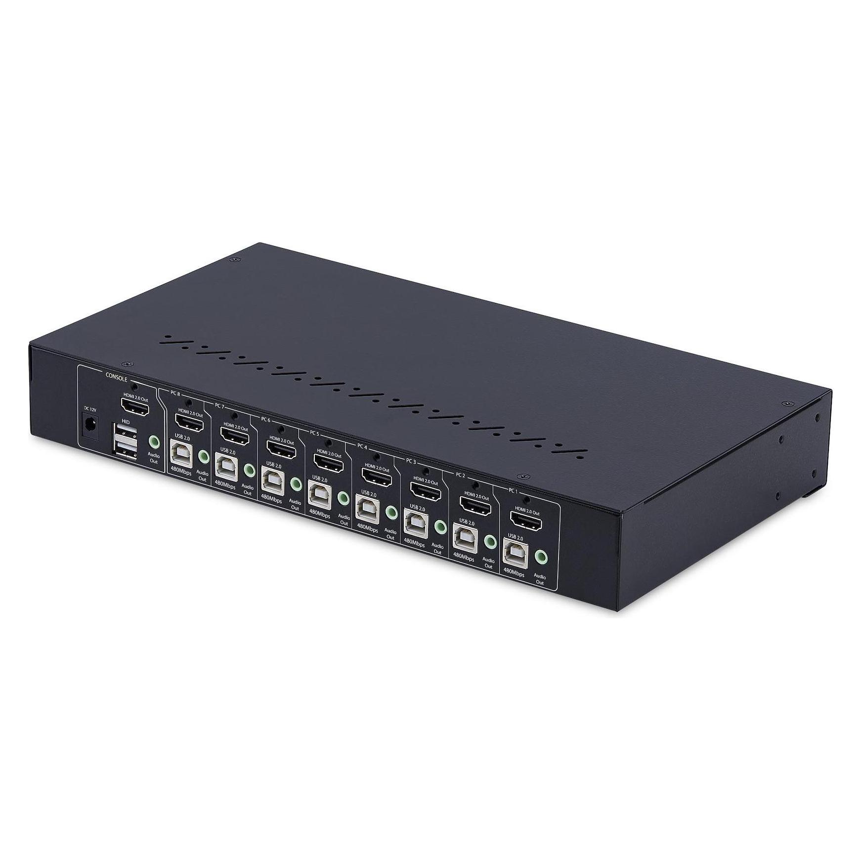 StarTech 8-Port HDMI KVM Switch HDMI 2.0 KVM 4K 60HZ CPUCODE (R8AH202-KVM-SWITCH)