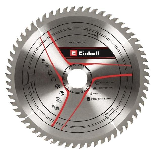 Einhell Stationary Saw Accessory, TCT circ saw blade 216x30 T60 (49588261)