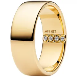 Pandora 164774C01 Damenring Breite Schiene Goldfarben, 54/17,2