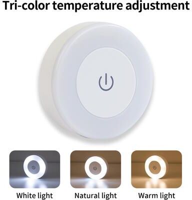 Friendly Fresh Finds Rechargeable LED Wall Lamp Touch Dimmable Magnetic Reading Light 3 colors