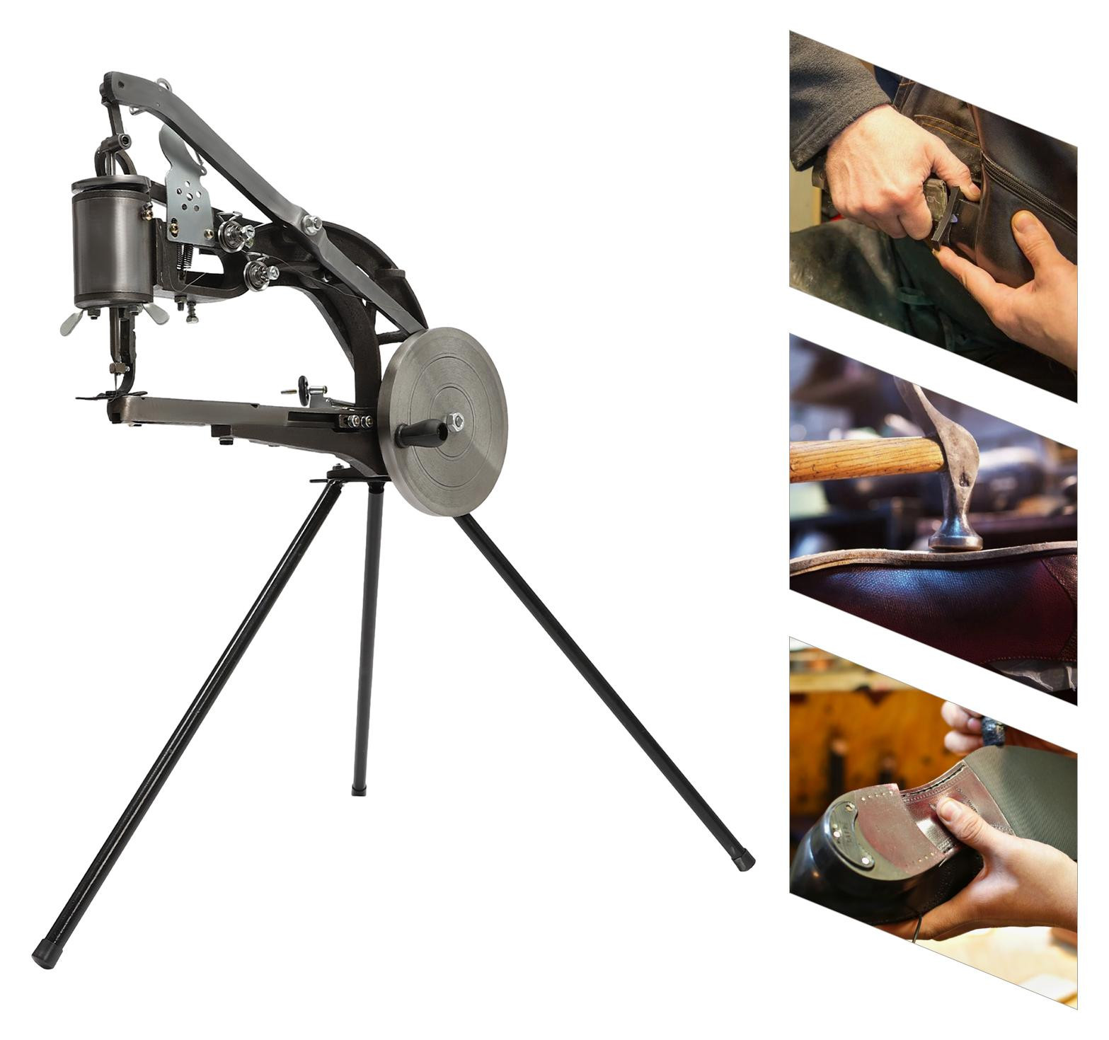 Selius Handmatige Naaimachine van Metaal - 360 Graden Instelbaar - Voor Schoenmakers en Leer