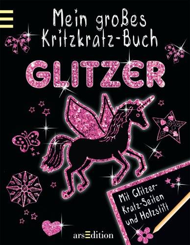 Mein großes Kritzkratz-Buch Glitzer