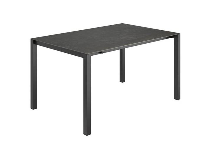 OUTLIV. Ausziehtisch 140/210x70cm Edelstahl/Glaskeramik Dunkelgrau