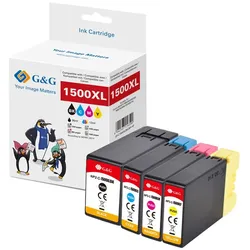 4 G&G XL-Druckerpatronen kompatibel zu Canon PGI-1500XL 4er-Kombipack