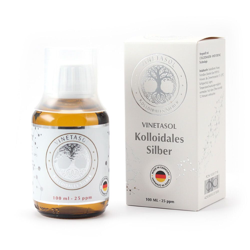 Vinetasol kolloidales Silber 25 ppm 100 ml Flüssigkeit