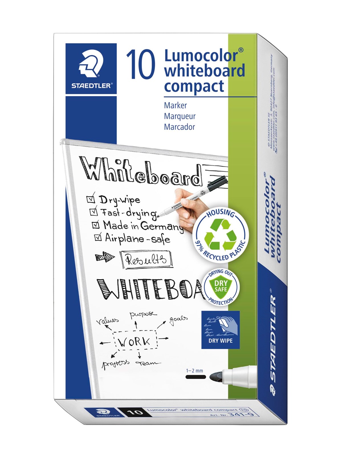 Staedtler Whiteboard marker Lumo.comp.10 pcs.. Blue