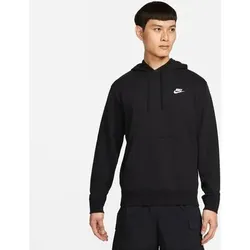 NIKE Herren Kapuzensweat M NSW CLUB HOODIE PO FT, Größe S in Schwarz Schwarz