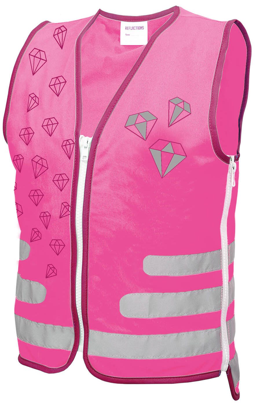 Roth Mädchen Kinder-Warnweste Diamant pink 89315