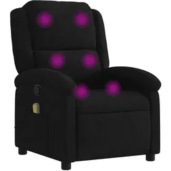 vidaXL Massage-Relaxsessel, schwarzer Samt