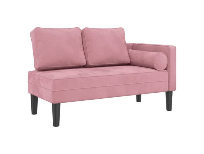 Remise Fauteuil relax adulte - Rose - Chaise longue - avec coussins - rose - velours - 110 kg/siège_qfo44u