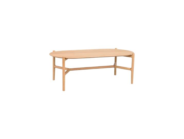 Ovaler Design Couchtisch „Holton“ 130 x 65 cm - Eiche Natur Eiche Natural Rowico