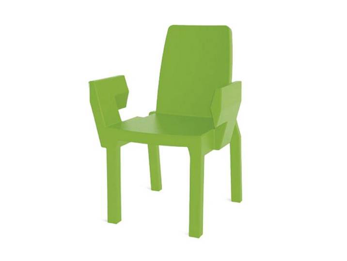 SLIDE chaise DOUBLIX (Citron vert - Polyéthylène)