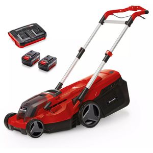 Einhell-Professional Rasenmäher RASARRO 36/38, 3413180, Akku, 2x18V / 4Ah, mit 2 Akkus, Ladegerät & Fangkorb 45L