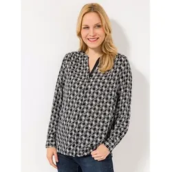 EVA LUTZ Bluse Lara, 1/1-Arm Kragen Knopfleiste leger weit