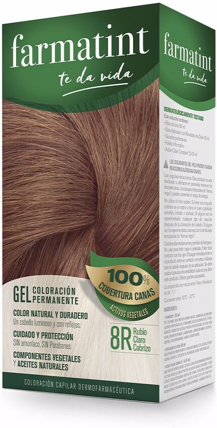 Farmatint Gel coloration permanente #8r-blond cuivré clair