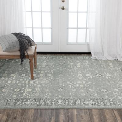 Alora Decor Aurora Grey, Ivory, and Beige Classic Wool Blend Rug