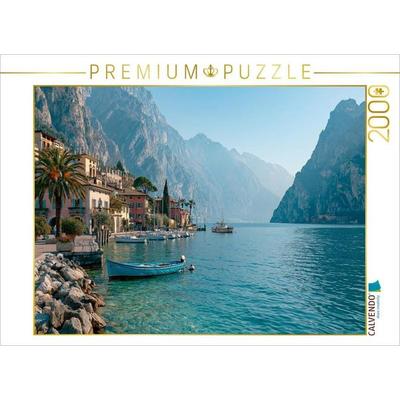 CALVENDO Puzzle Nördlicher Gardasee - Winterliche Klarheit und alpine Ruhe | 2000 Teile Lege-Größe 90x67cm Foto-Puzzle für glückliche Stunden
