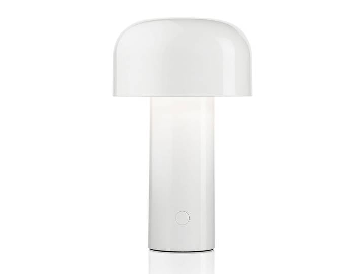 Bellhop Portable Tischleuchte White - Flos - Wohnzimmer - Design - Kunststoff - Mit Schirm