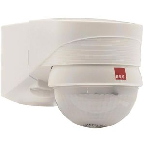 B.E.G. Bewegungsmelder Luxomat LC-Plus 280, 280°, 16 m, innen + außen IP54, weiß