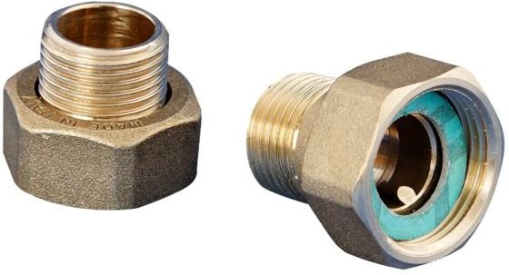 Wilo Verschraubung 1/2" AG/15i x 1" IG 4092743 1 Satz, für Zirkulationspumpe