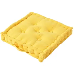 SITZKISSEN gelb 40/40/8 cm – Bodenkissen unifarben
