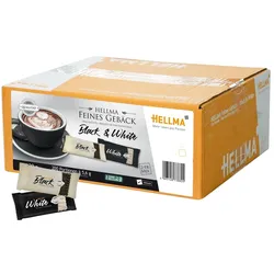 Hellma 70103882 Feines Gebäck Black & White - Kakao / Vanille, 200 Stück
