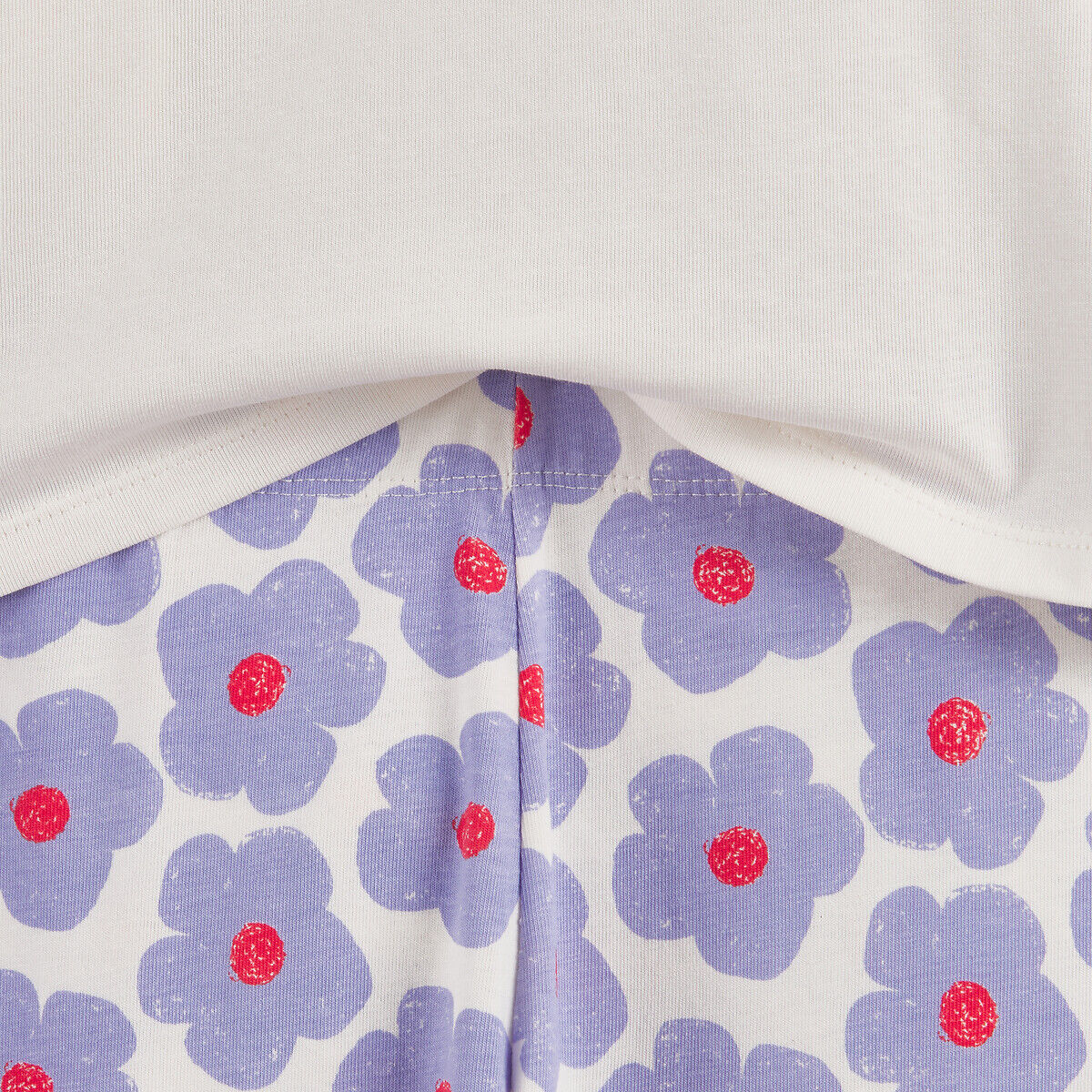 LA REDOUTE COLLECTIONS Pyjama en coton, bas imprimé fleuri