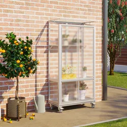 Vitavia Balkongewächshaus "Polis",aluminium eloxiert,