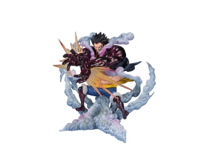 Bandai Tamashii Nations Sammelfigur FiguartsZERO PVC Statue Monkey D. Ruffy Gear 4 Leo Bazooka Reissue